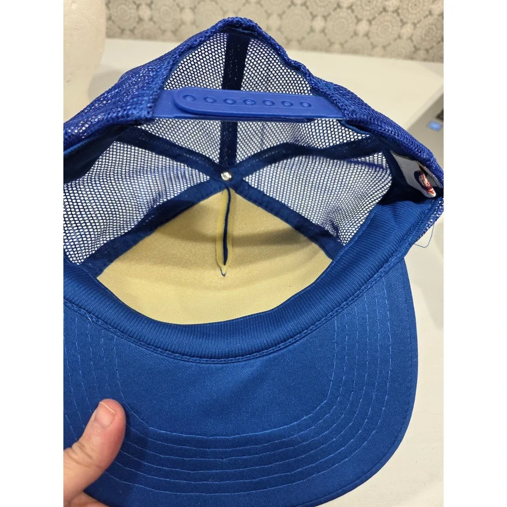 Two Vintage Air Force Trucker Hats Royal Blue‎ Mesh One Size - Picture 12 of 14